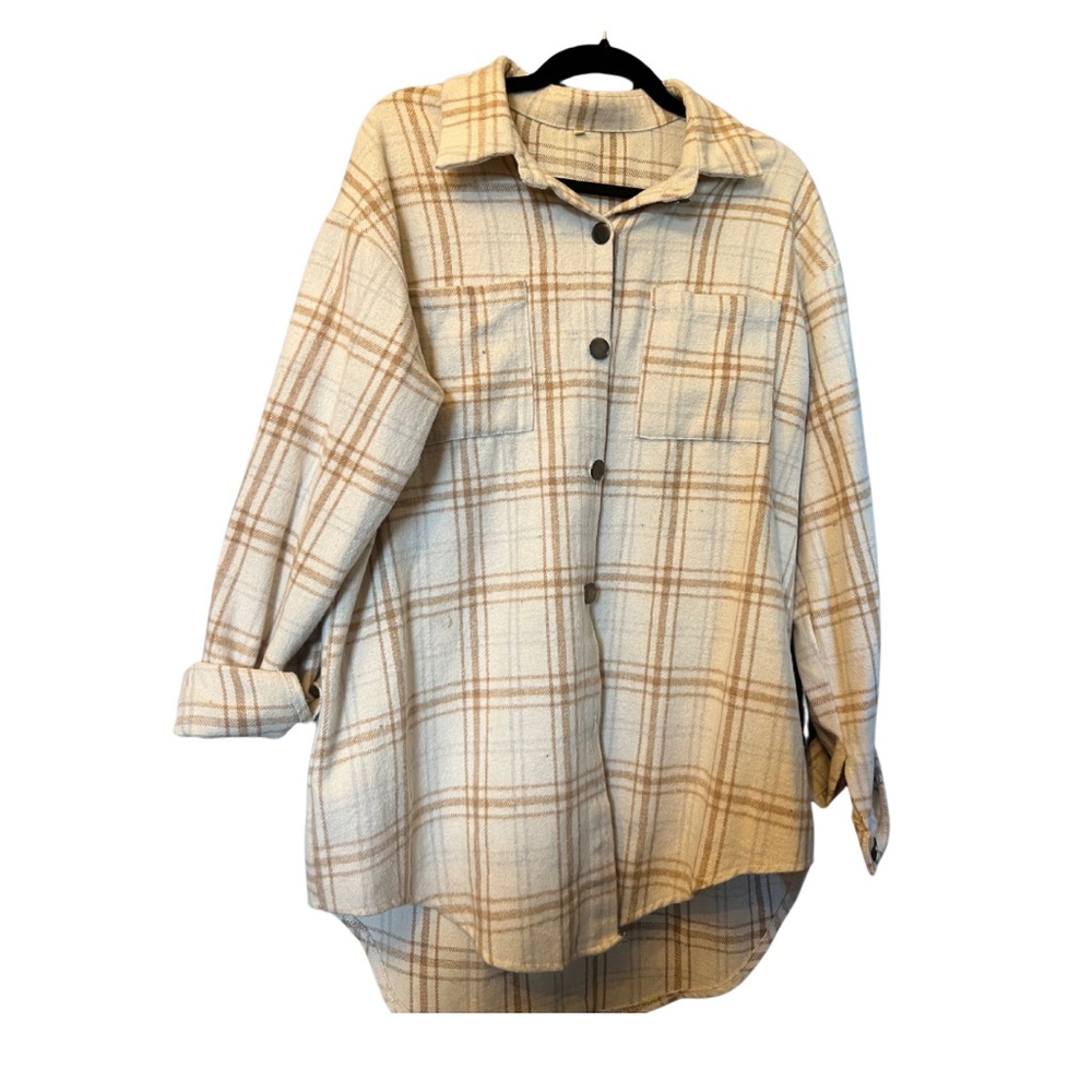 Women’s fleece flannel Shacket